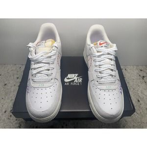 Nike Air Force 1 Low Nike 101 White Green Glow DX2348-100 sz 8 Women 6 Men